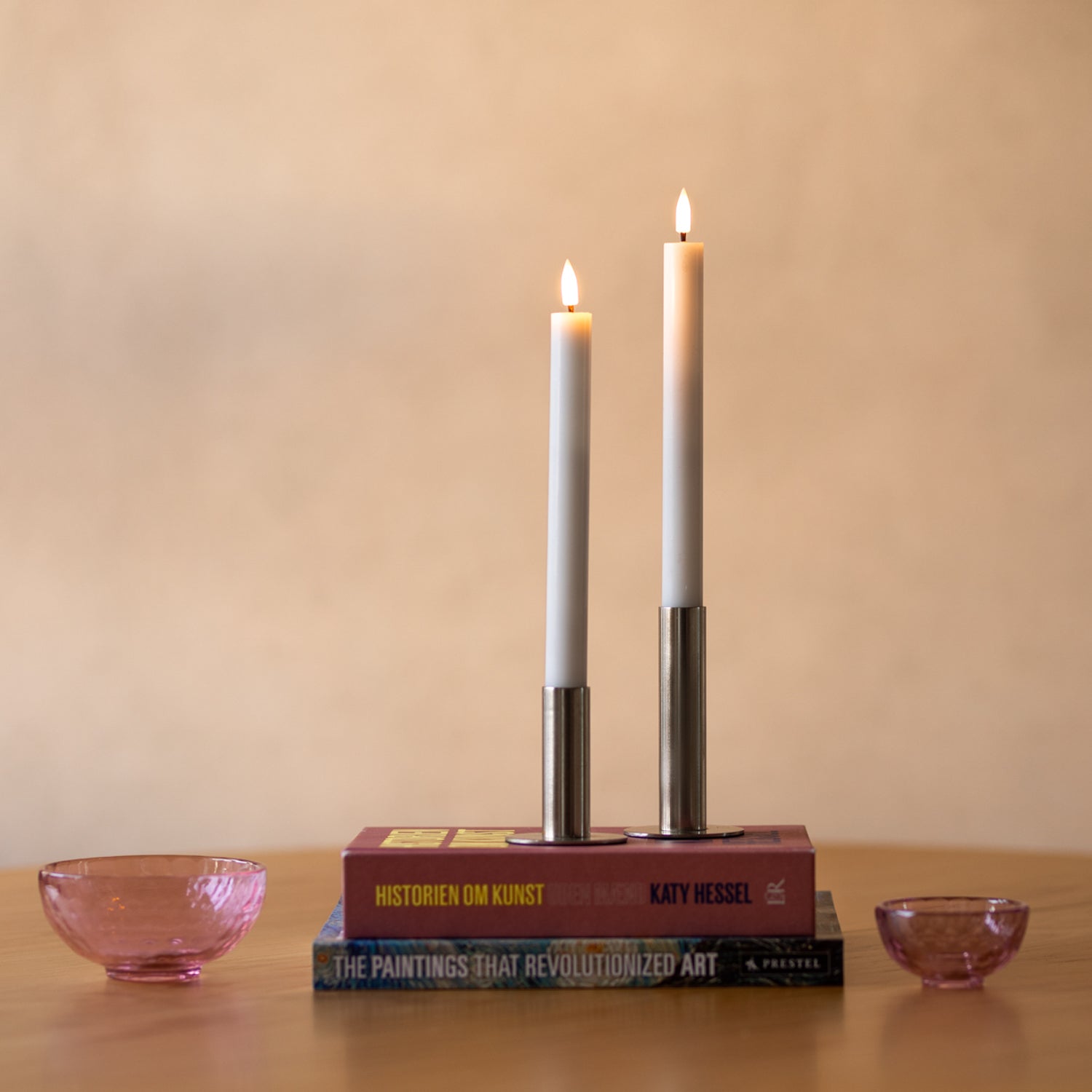 Luna Led Kronelys 22cm 2stk