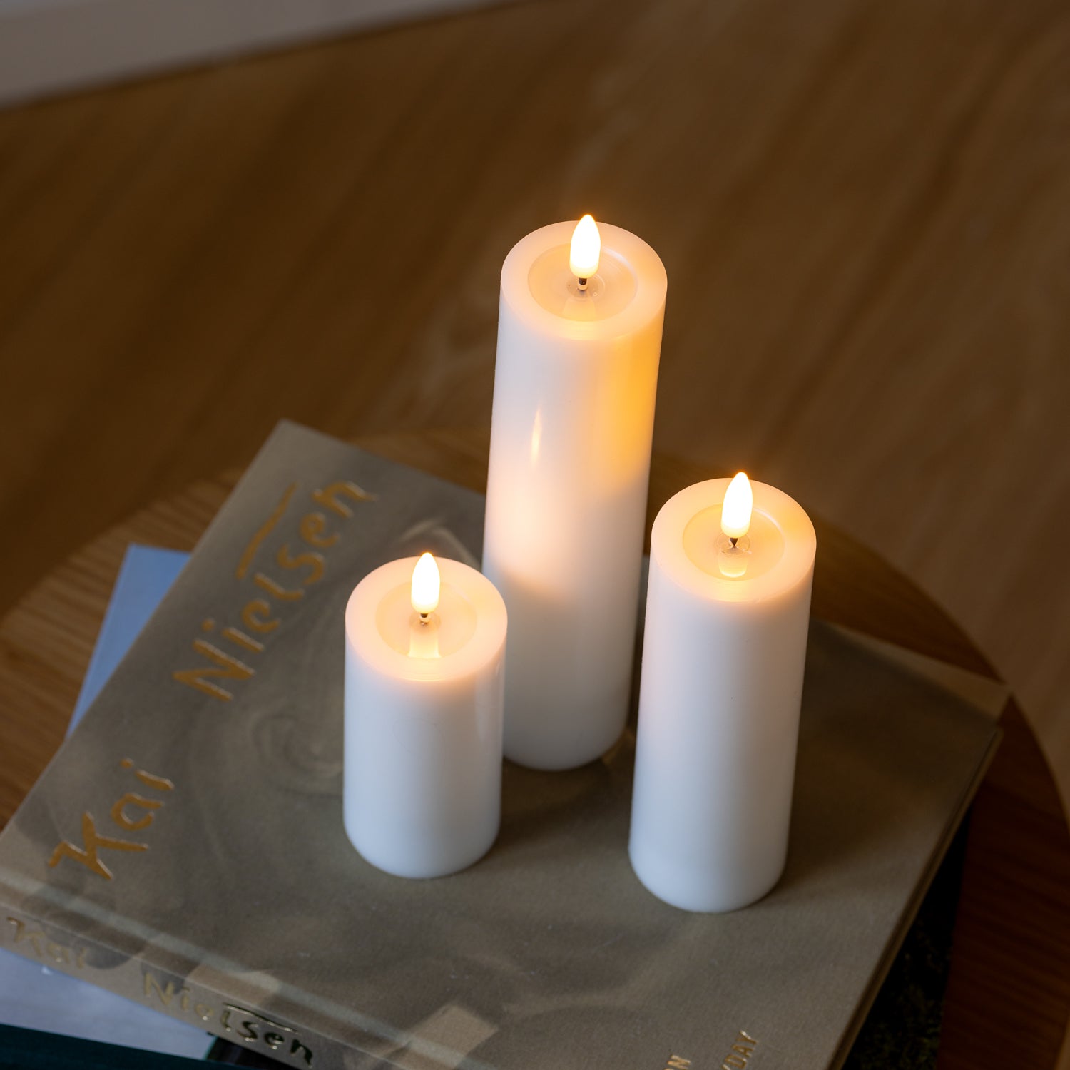 Luca Led Bloklys Hvid 3stk Lager Start November